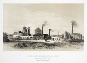 Bányászat, Coal De la Cossette Szénbányászati Vállalat, Belgium alkotó: Unbekannt