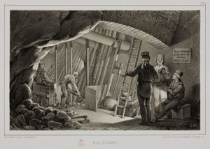 Bányászat, fémércek Töltőállomás egy bányában, 1851 alkotó: Unbekannt
