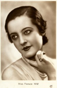 Miss France 1932 (képeslap) alkotó: Unbekannt