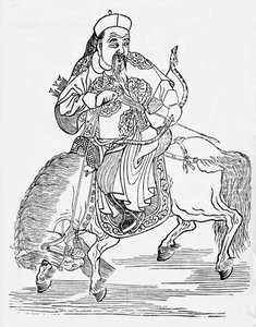 Mongol íjász lóháton (metszet) alkotó: Unbekannt