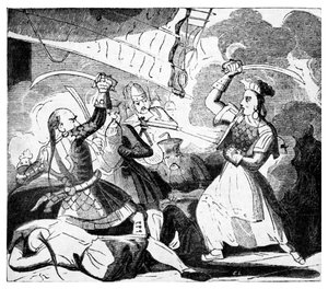 Mrs. Ching kardot forgat, 1810 körül (metszet) alkotó: Unbekannter Künstler