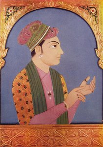 Muhammad Zafar Khan 18. század ; Muhammad Zafar Khan alias Safadar Khan Babi ; Sher Khan Babi fia ; Junagadh ; Gudzsarát ; India alkotó: Unbekannter Künstler