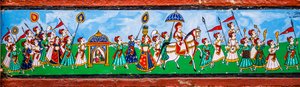 Falfestmény Bundi óvárosában, Bundi, Rajasthan, India, Ázsia (fotó) alkotó: Unbekannter Künstler