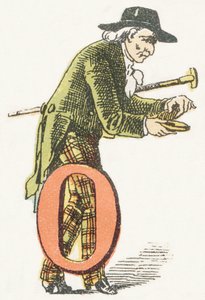O - Octogenaire - Childish Alphabet, Editions Gordinne 1920 (metszet) alkotó: Unbekannt