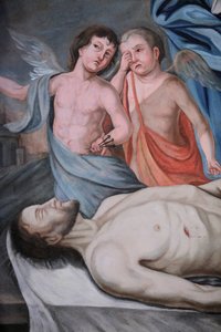 Nagyboldogasszony templom. Krisztus Cordon France-festmény alkotó: Unbekannt