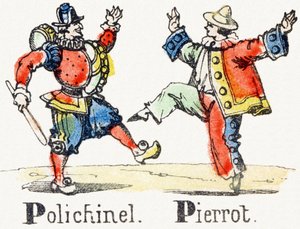 P – Polichinelle Pierrot – Child Entertainment Alphabet c.1890 (litográfia) alkotó: Unbekannt