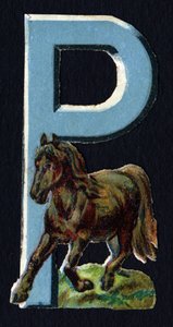 P mint Pony. Bogár decoupis állatok témában. Metszés. 26 angol eredetű gofri kromolitográfiát tartalmazó sorozat. Szerkesztő és illusztrátor ismeretlen. század vége. Mérete: 5,5x3,5 cm alkotó: Unbekannt