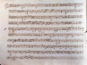 Pleyel Sinfonia concertante kottájának oldala alkotó: Unbekannter Künstler