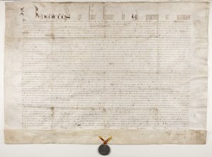 Henry Wardlaw püspök oklevelét megerősítő pápai bulla, recto alkotó: Unbekannt