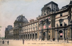 Párizs, Franciaország: Le Louvre, Ministere des Finances alkotó: Unbekannter Künstler