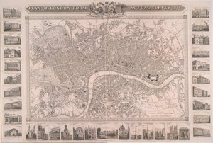 London terve a tényleges felmérésből alkotó: Unbekannter Künstler