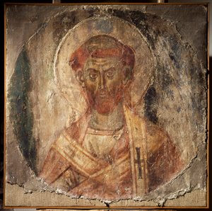 Anacletus (vagy Cletus) pápa (freskó, V. század) alkotó: Unbekannter Künstler