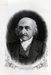 Albert Gallatin (1761-1849) portréja (metszet) alkotó: Unbekannt
