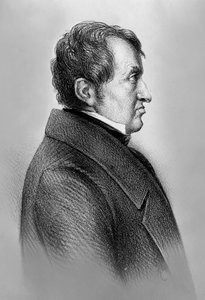Andre-Marie Ampere (1775-1836), francia fizikus, matematikus, a klasszikus elektromágnesesség tudományának egyik alapítója portréja