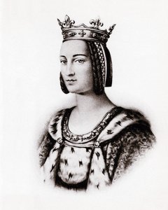 Charlotte de Savoie (1445-1483) francia királyné portréja, metszet, sd. alkotó: Unbekannter Künstler