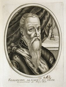 ALba hercegének portréja (1507-1582) (metszet) alkotó: Unbekannter Künstler