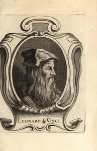 Leonardo da Vinci, olasz reneszánsz művész portréja. alkotó: Unbekannter Künstler