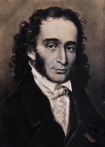 Niccolo Paganini portréja (metszet) alkotó: Unbekannter Künstler