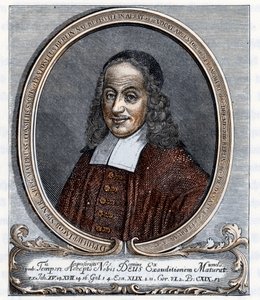 Philipp Jacob Spener (Philippe Jacques Spener) (1635-1705) lutheránus teológus, a pietizmus (pietizmus) megalapítója Metszet Johannes Scherr "Germania" című művéből 1880 Magántulajdon 1880 alkotó: Unbekannter Künstler