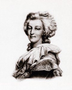 Marie Antoinette osztrák királyné (1755-1793) portréja 19. századi metszet alkotó: Unbekannter Künstler