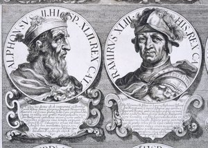 II. Alfonso és I. Ramiro portréi (litho) alkotó: Unbekannt