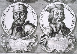 Roderic és Pelagius portréi (litho) alkotó: Unbekannt
