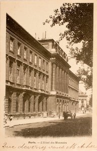 Képeslap/Hotel des Monnins/Párizs/Seine/Ile de France/Franciaország alkotó: William M. Timlin
