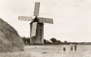 Képeslap / Moulin de Kervoyal / Finistere / Bretagne / Franciaország alkotó: William M. Timlin