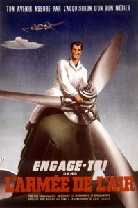 A francia légierő plakátja a fiatalok hadseregbe lépésére való ösztönzésére, c. 1960 alkotó: Unbekannt