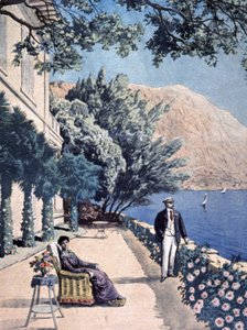 Elnöki nyaralás, Poincare at Eze les Pins alkotó: Unbekannter Künstler