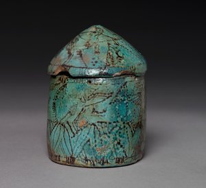 Pyxis fedéllel, késő Középbirodalomtól a korai újbirodalomig, ie 1901-1525 körül alkotó: Unbekannt