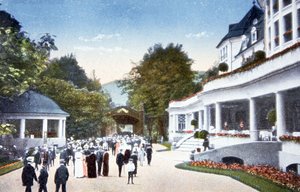 Kreuzbad rádiumfürdője, 1910 körül (képeslap) alkotó: Unbekannter Künstler