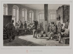 Nyersanyag-feldolgozás, Kohászat fémérc-feldolgozás, Németország, 1851. alkotó: Unbekannt