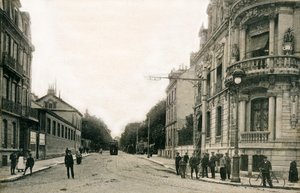 Reims: Lundy Boulevard, Ceres Esplanade a huszadik század elején (képeslap) alkotó: Benjamin Baud