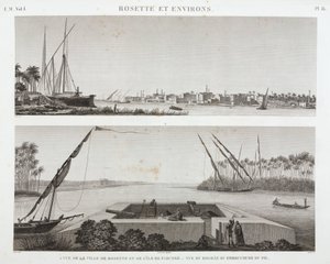 Rosetta és a Nílus torkolata, Egyiptom, 1798 alkotó: Unbekannt