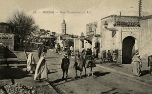 Rue Rouamzine, Meknes, Marokkó alkotó: Unbekannter Künstler