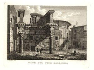 A Forum Palladium romjai, Avanzi del Foro Palladio, Róma alkotó: Unbekannt