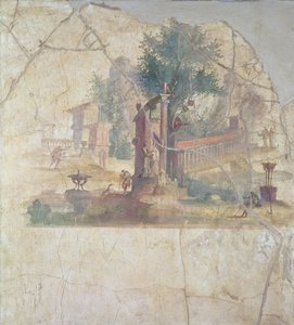 Szakroidilli táj, a boscoreale-i Agrippa-villából, Kr.u. században (freskó) alkotó: Unbekannt