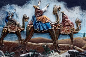 Szent József-székesegyház (Nha Tho Lon), A betlehem, A három bölcs vagy mágusok, Hanoi, Vietnam (fotó) alkotó: Unbekannt