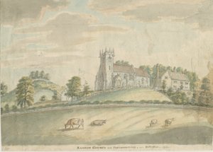 Sandon templom és plébánia: akvarell festmény, 1797 alkotó: Unbekannt