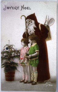 Szent Mikulás, 1930 körül (képeslap) alkotó: Unbekannter Künstler