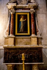 Santa Maria Nuova katedrális, Monreale, Szicília, Olaszország. Szent Lajos oltár. Szent Lajos festménye, Giaconia. (fénykép) alkotó: Unbekannt