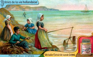 A holland élet jelenetei: Rákhalászat alkotó: Unbekannter Künstler