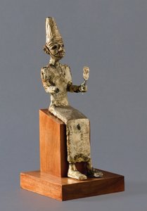 Baál, a kánaáni háború istenének ülő szobra, Megiddo, ie 1300-1200 körül alkotó: Unbekannt