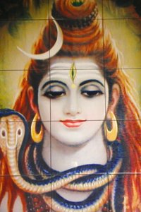 Shree hindu templom, Leicester. Shiva mozaik. Egyesült Királyság alkotó: Unbekannt