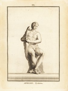 Pythian Apollo, Delphi védőszentje szobra lírával alkotó: Unbekannt