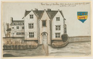 Streethay Hall: akvarell festmény, 1786 alkotó: Unbekannt