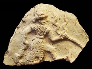 Tábla, amely Ischali viharistent ábrázolja, Isun Larsa, Babilon, Mezopotámia, Kr.e. 2000-1600 alkotó: Unbekannt