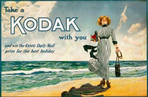 "Take a Kodak with you", Kodak fényképezőgépek hirdetése, brit, 1910 alkotó: Unbekannt