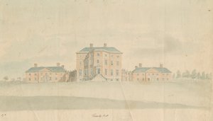 Teddesley Hall: akvarell festészet, és [18. század vége] alkotó: Unbekannt